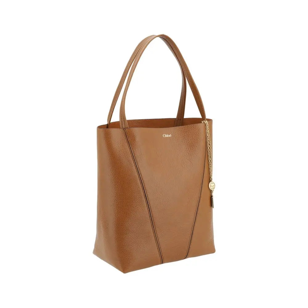 Brown Calf Leather Bos Taurus Shoulder Bag Chloé