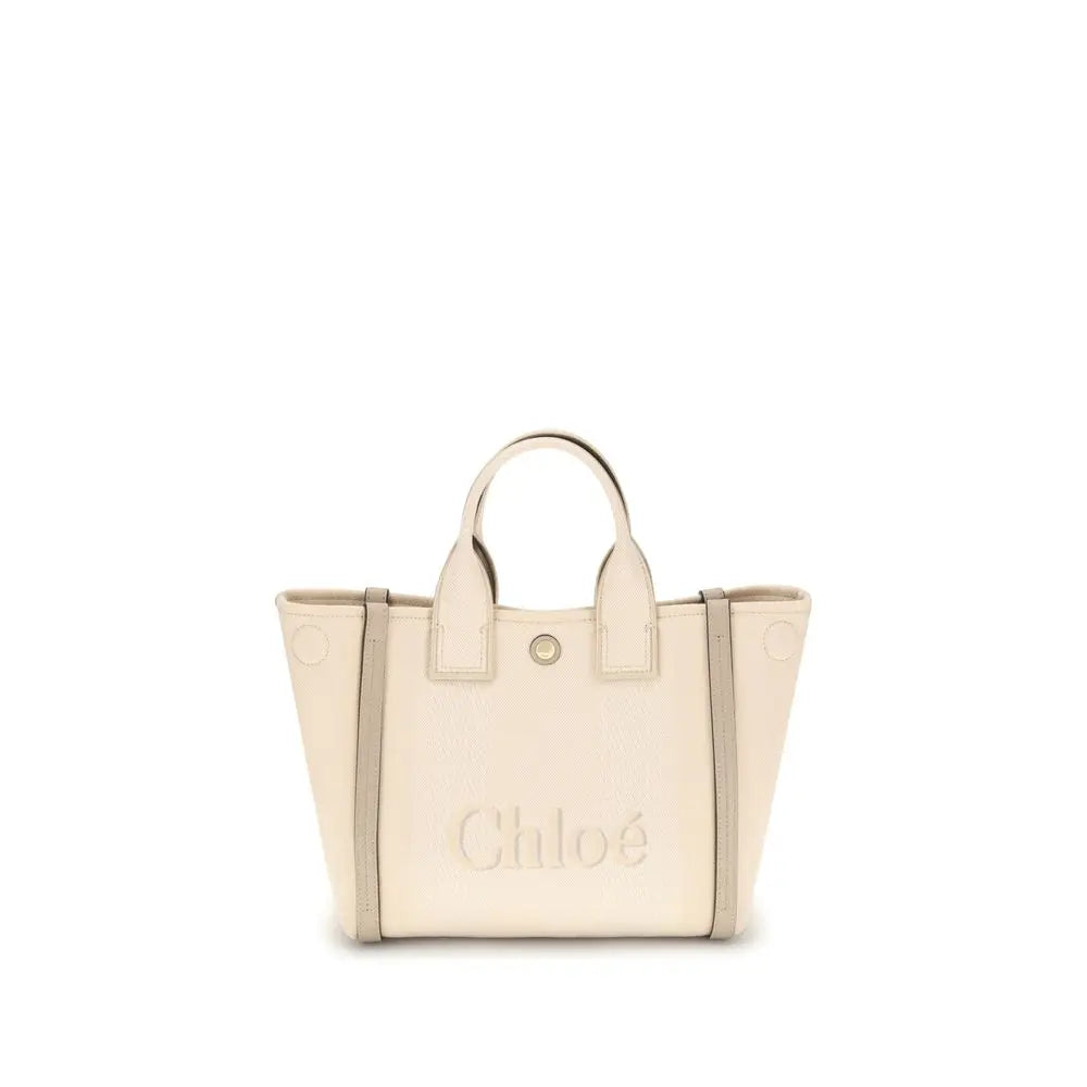 Beige Cotton Handbag Chloé