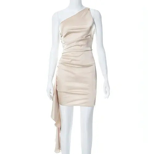 Crossbody Sleeveless Slim Fit Dress Carmine Juneberry
