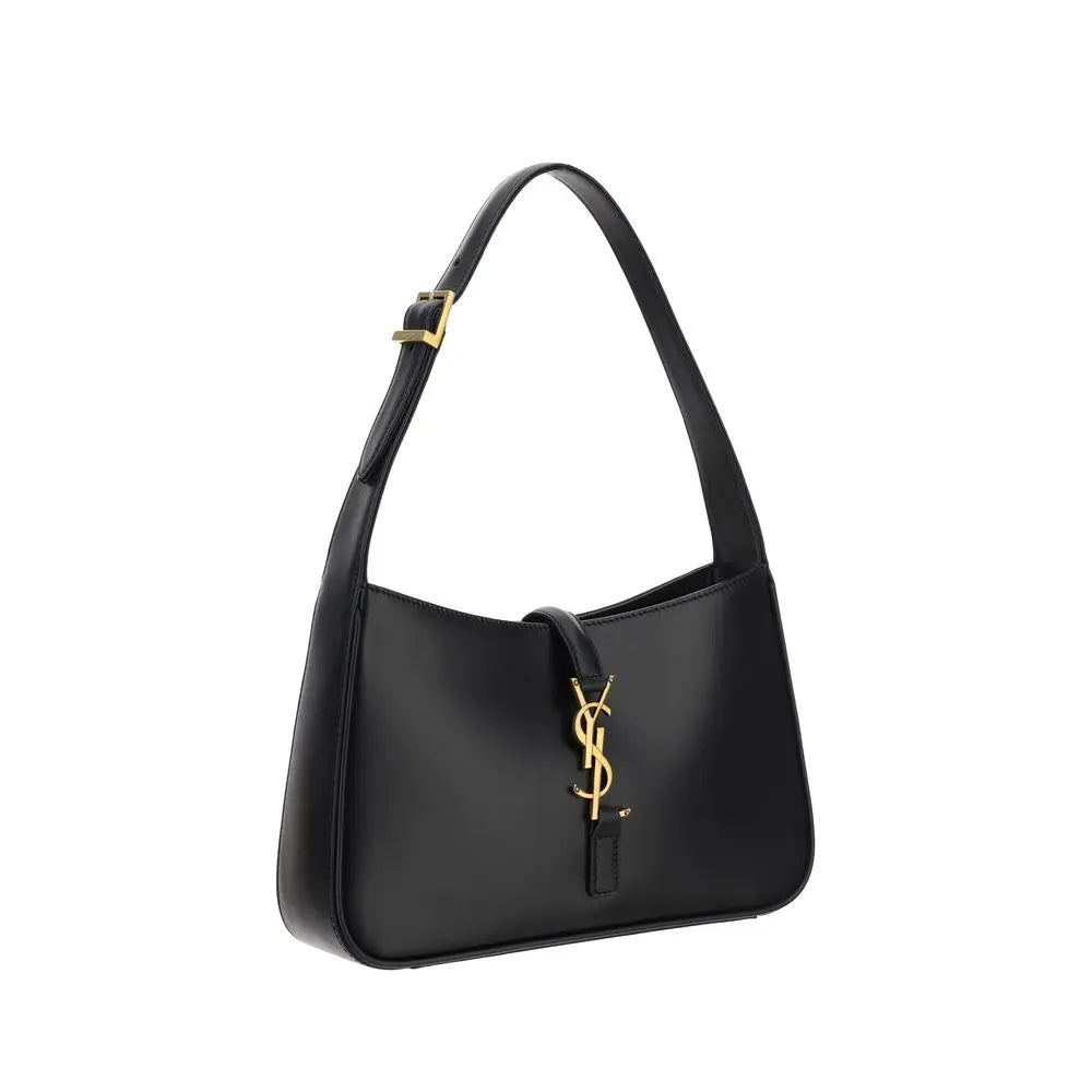 Black Calf Leather Bos Taurus Handbag Saint Laurent