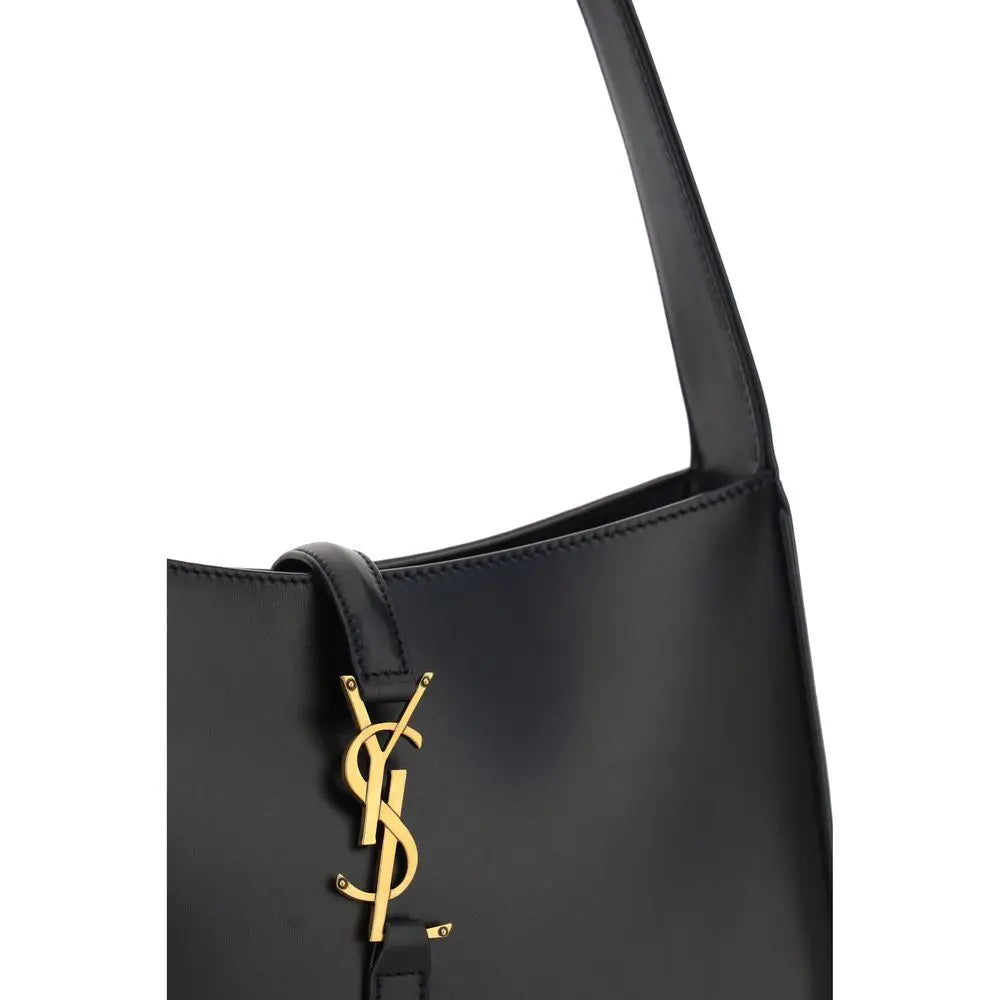 Black Calf Leather Bos Taurus Handbag Saint Laurent