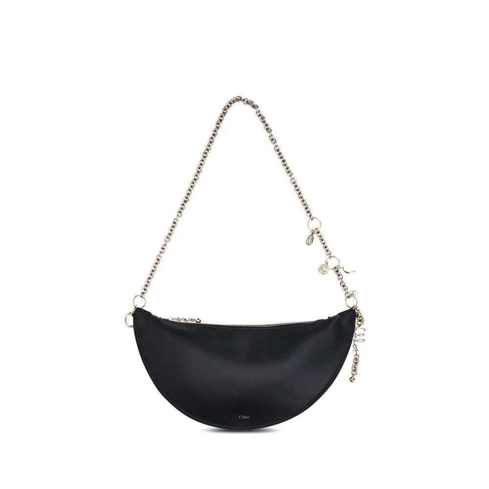 Black Calf Leather Bos Taurus Shoulder Bag Chloé