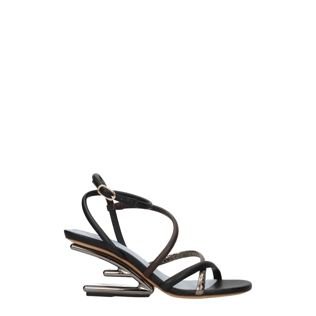 Multicolor Leather Sandals Fendi