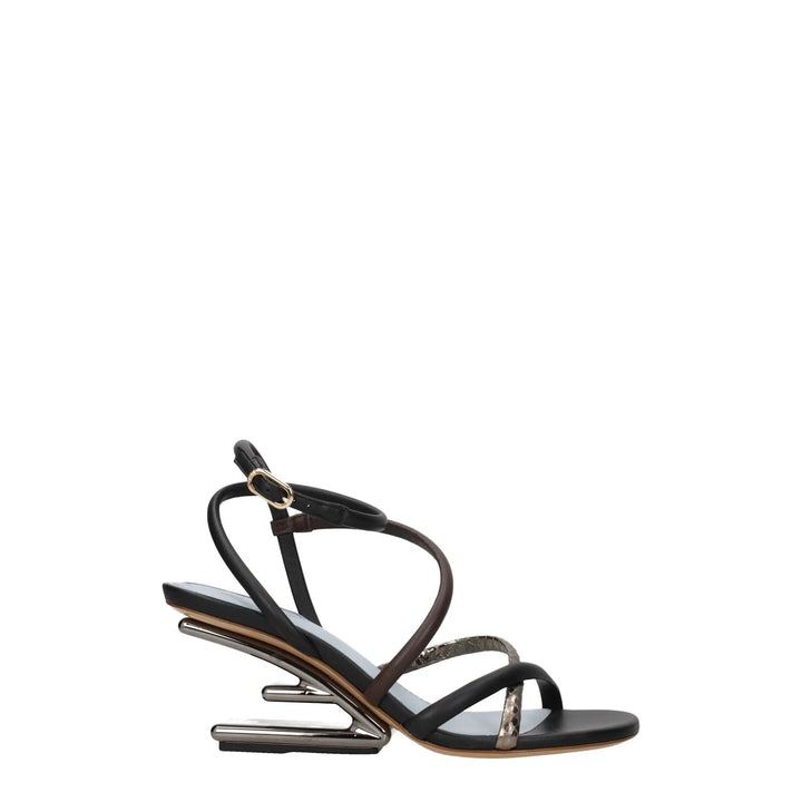 Multicolor Leather Sandals Fendi