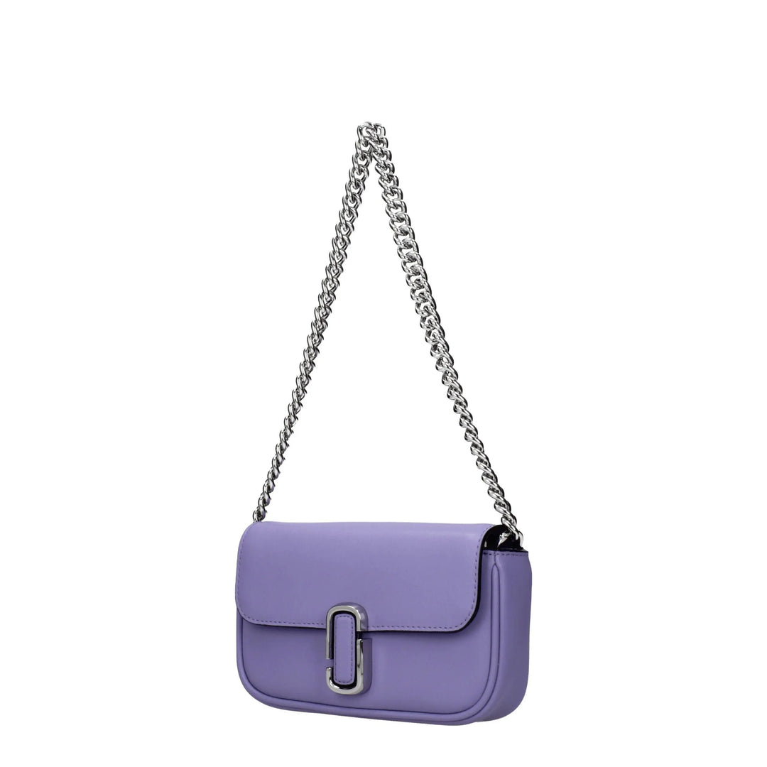 Purple Leather Crossbody Bag Marc Jacobs
