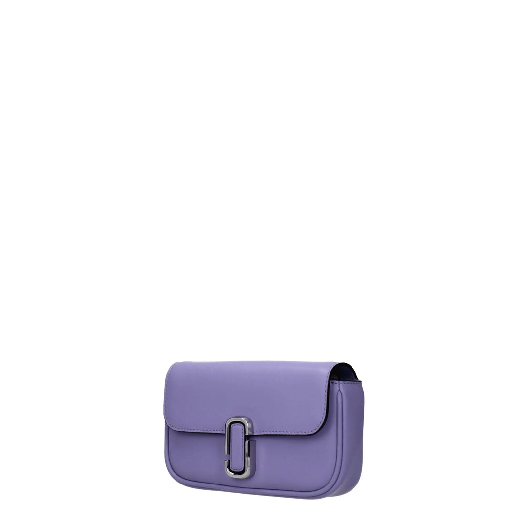 Purple Leather Crossbody Bag Marc Jacobs