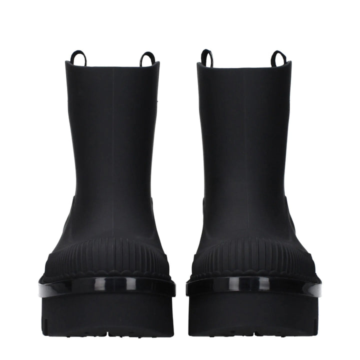 Black Cotton Ankle Boots Chloé