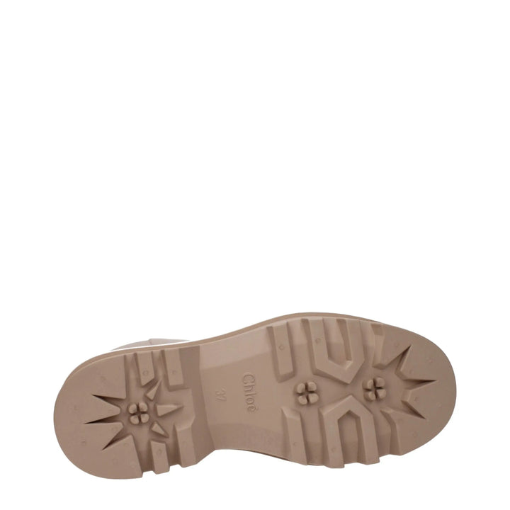 Pink Cotton Ankle Boots Chloé