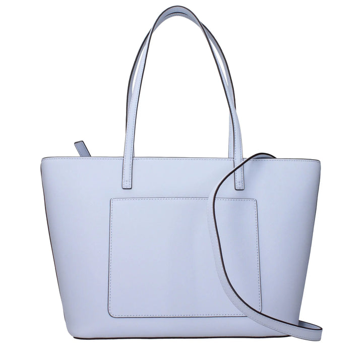 Light Blue Leather Shoulder Bag Tory Burch