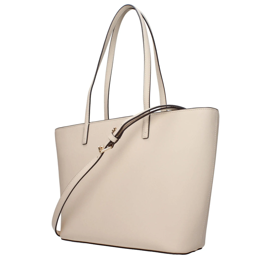 Beige Leather Shoulder Bag Tory Burch