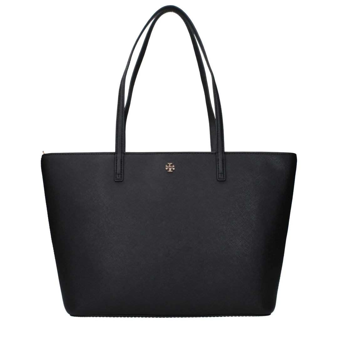 Black Leather Shoulder Bag Tory Burch