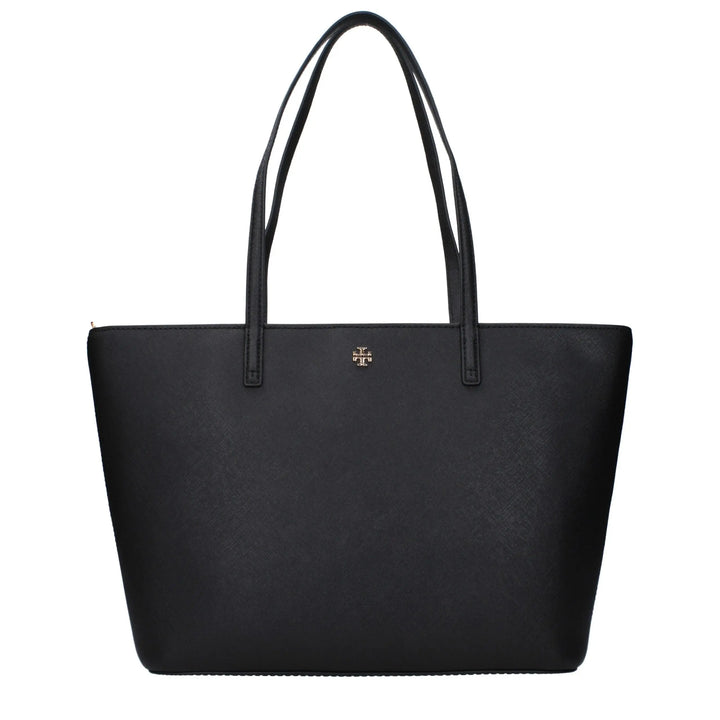 Black Leather Shoulder Bag Tory Burch