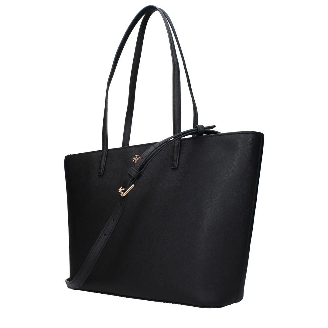 Black Leather Shoulder Bag Tory Burch