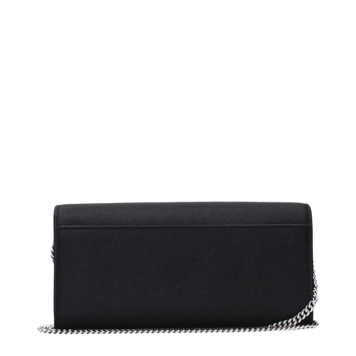 Black Leather Clutch Bag Tory Burch