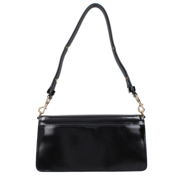 Black Leather Shoulder Bag Tory Burch