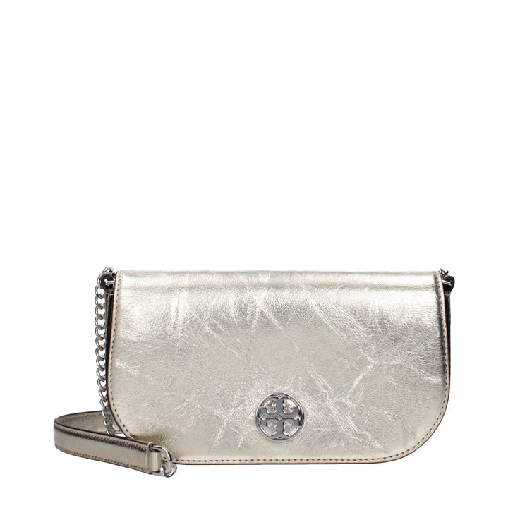 Gold Leather Crossbody Bag Tory Burch