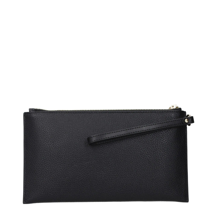 Black Leather Clutch Bag Michael Kors