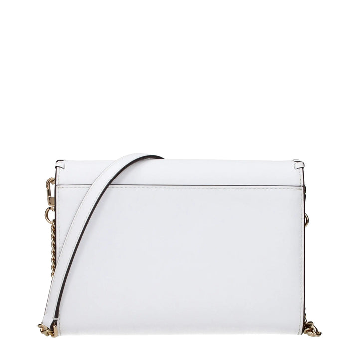 White Leather Clutch Bag Tory Burch