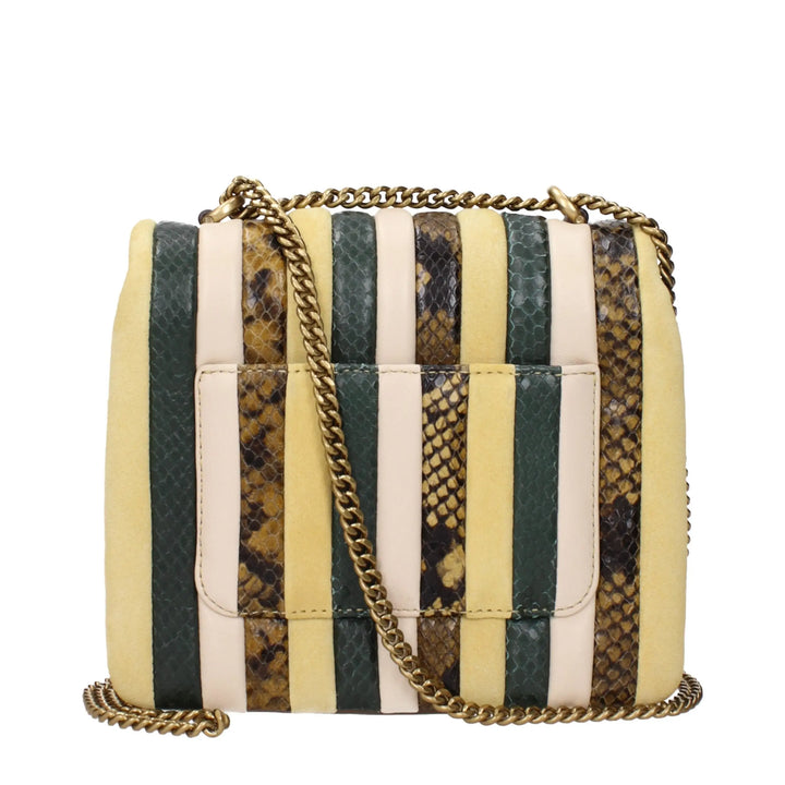 Yellow Leather Shoulder Bag Tory Burch