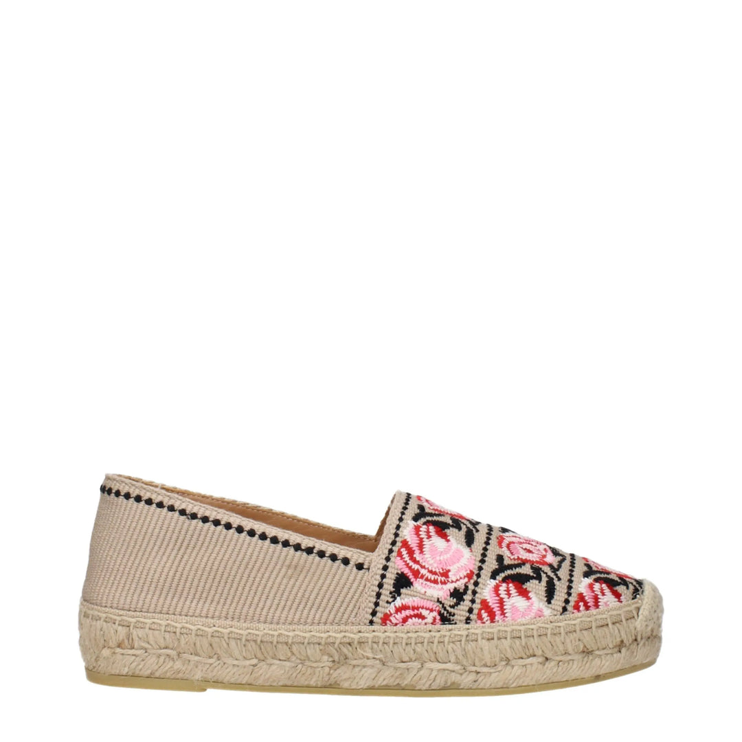 Beige Fabric Espadrilles Prada