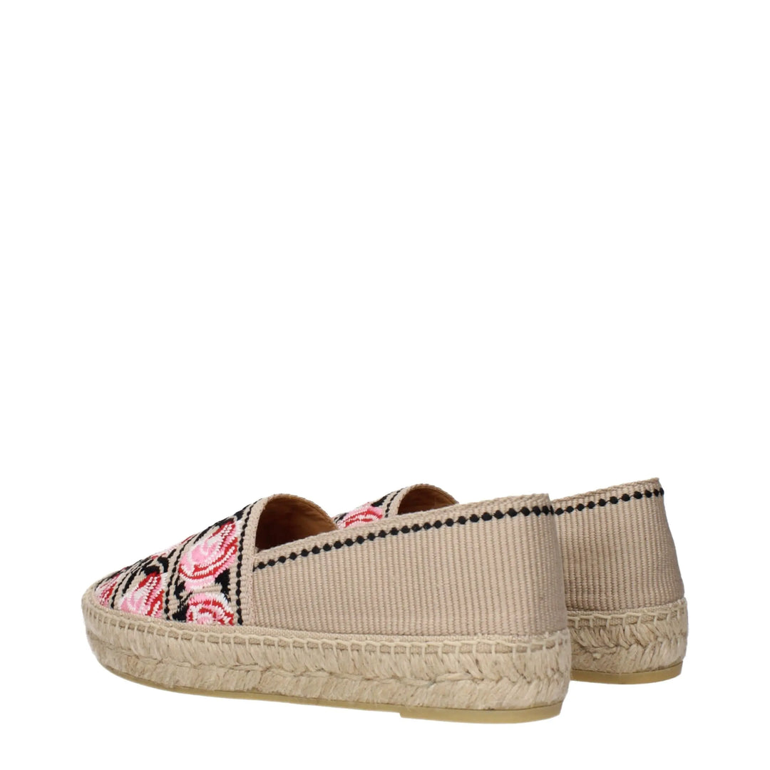 Beige Fabric Espadrilles Prada