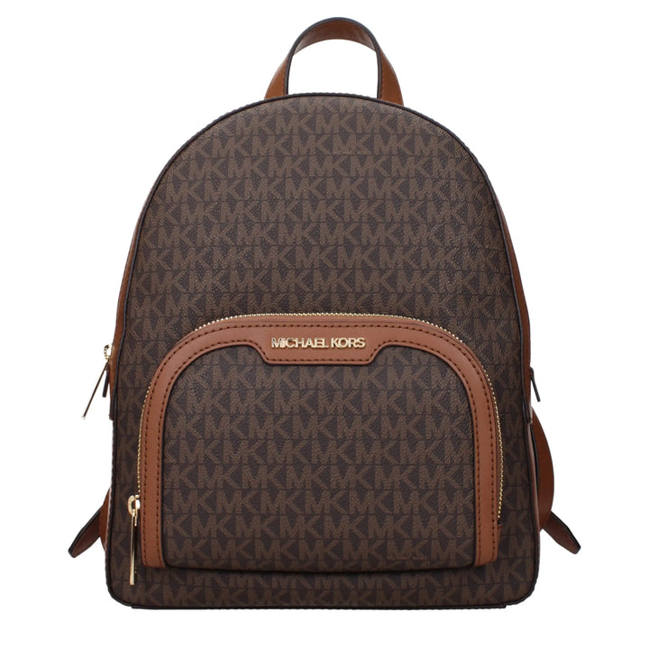 Brown Fabric Backpack Michael Kors