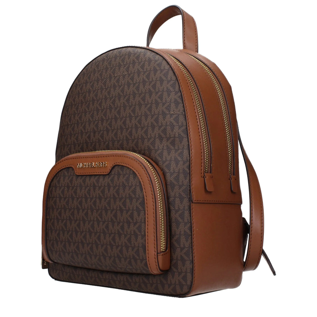 Brown Fabric Backpack Michael Kors
