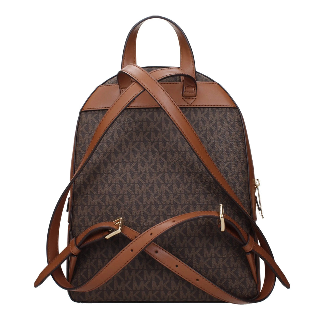 Brown Fabric Backpack Michael Kors