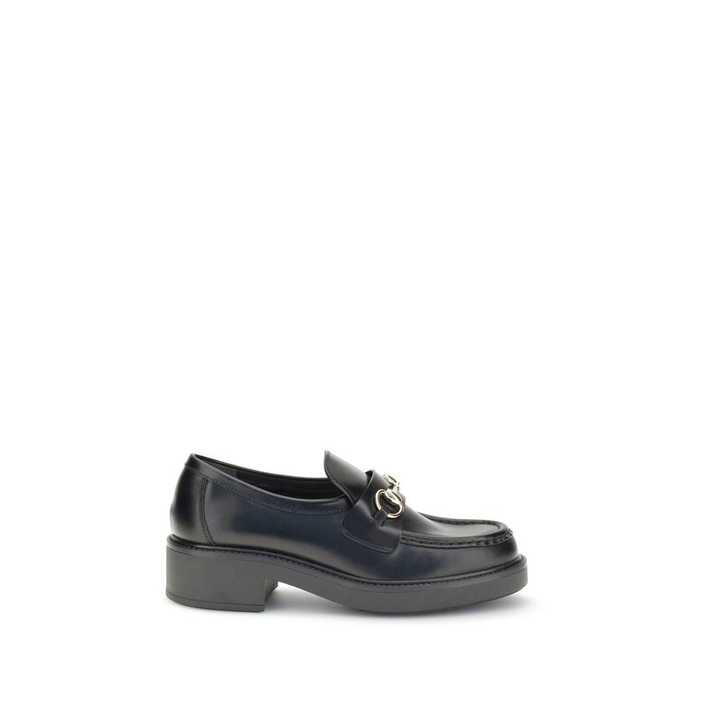 Black Calf Leather Bos Taurus Slip-On Loafers Gucci