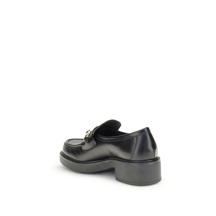 Black Calf Leather Bos Taurus Slip-On Loafers Gucci