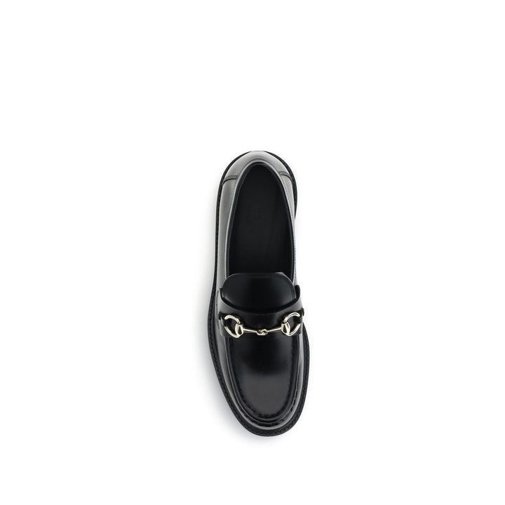 Black Calf Leather Bos Taurus Slip-On Loafers Gucci
