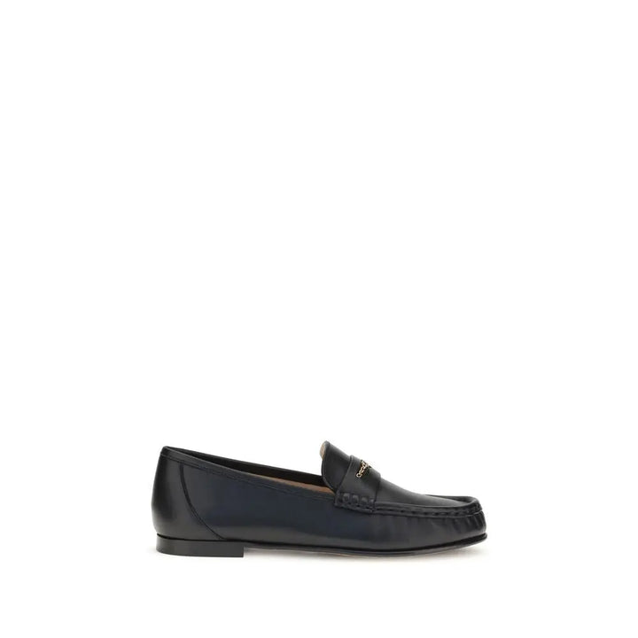 Black Calf Leather Bos Taurus Slip-On Loafers Chloé
