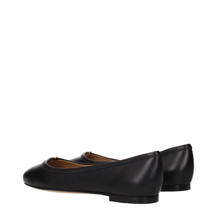 Black Leather Ballet Flats Chloé