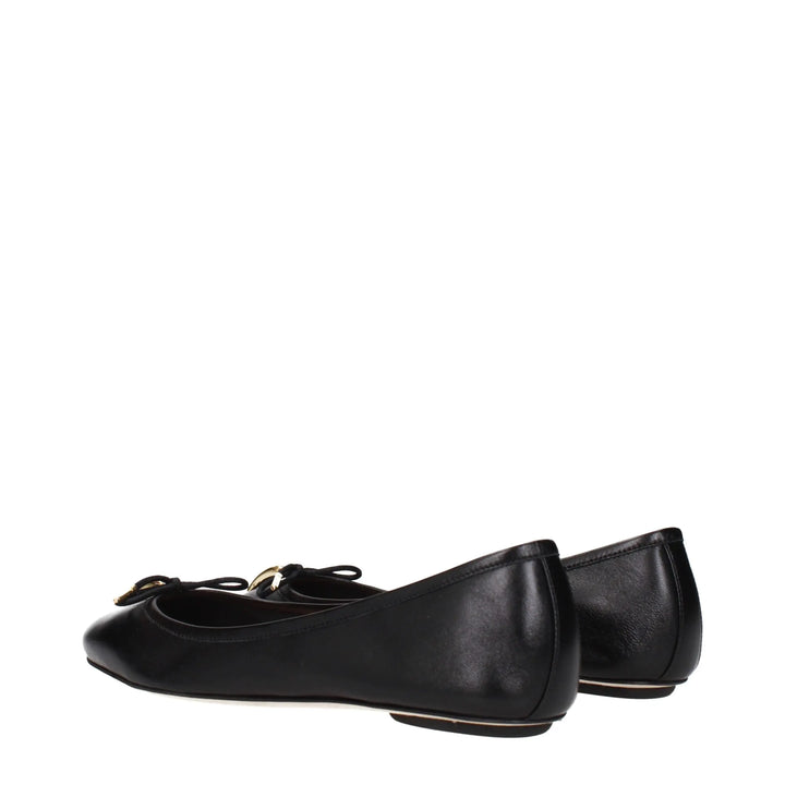 Black Leather Ballet Flats Chloé
