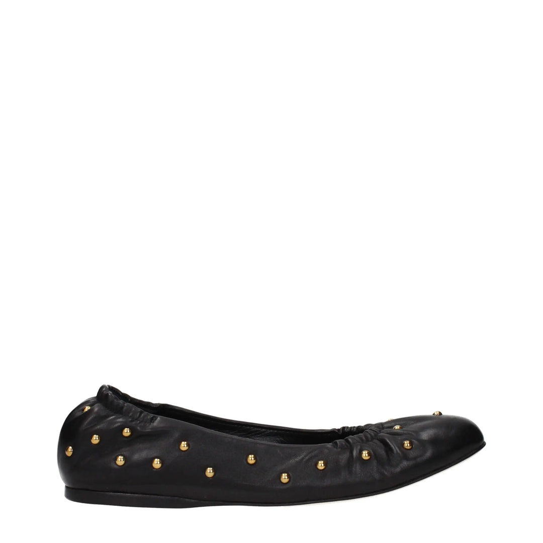 Black Leather Ballet Flats Chloé
