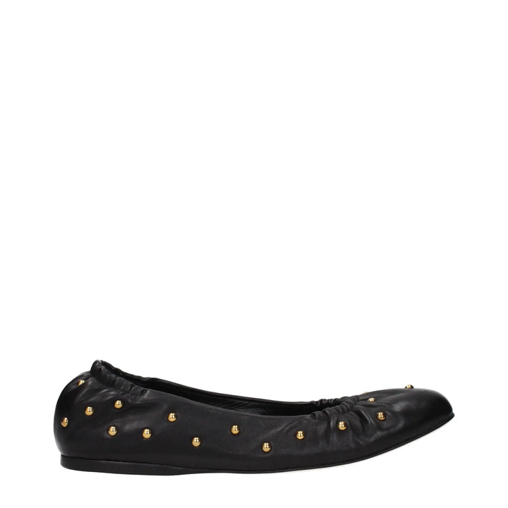 Black Leather Ballet Flats Chloé