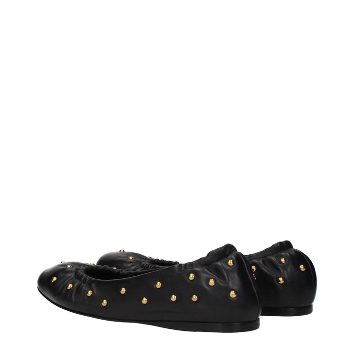Black Leather Ballet Flats Chloé