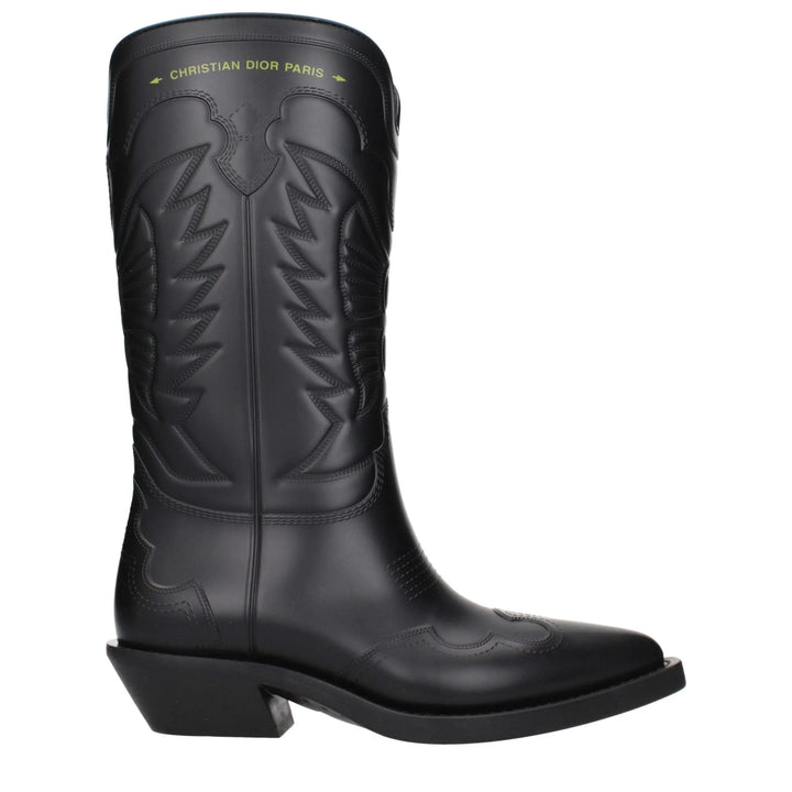 Black Cotton Boots Christian Dior
