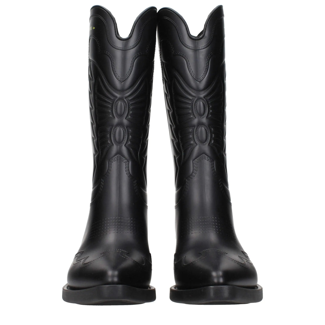 Black Cotton Boots Christian Dior