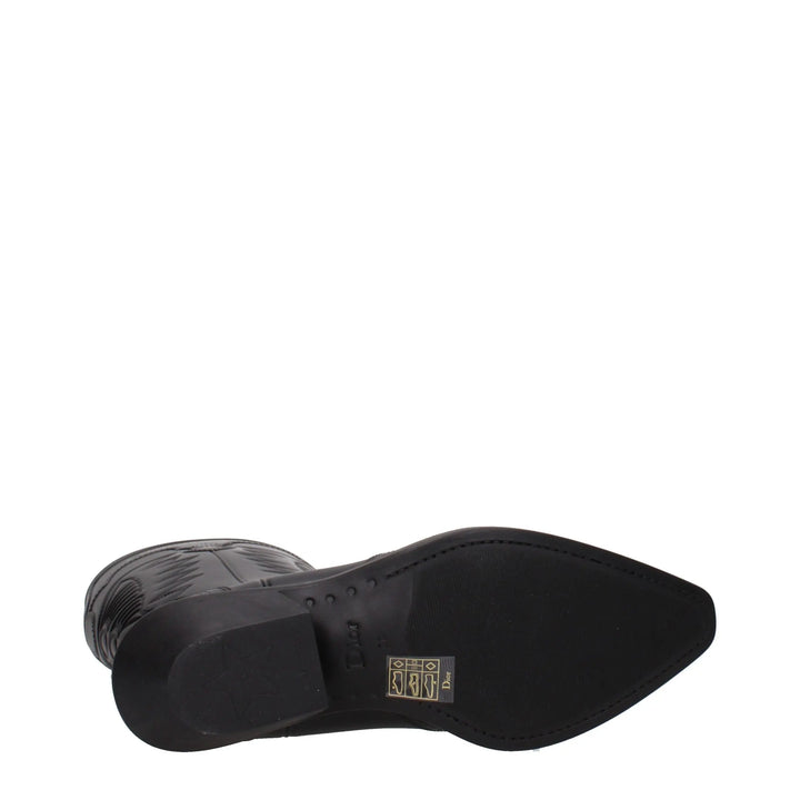 Black Cotton Boots Christian Dior