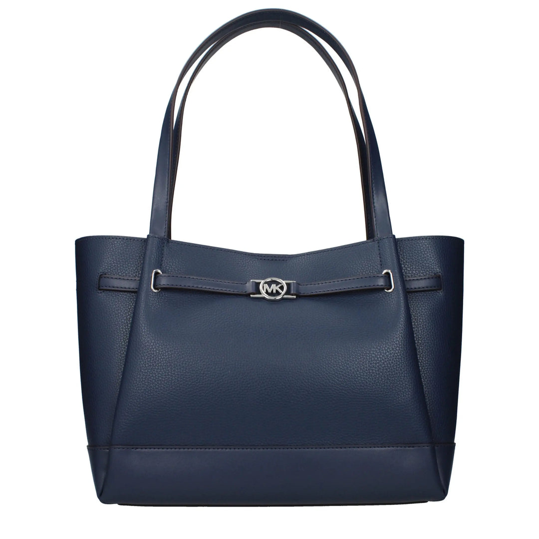 Blue Leather Shoulder Bag Michael Kors