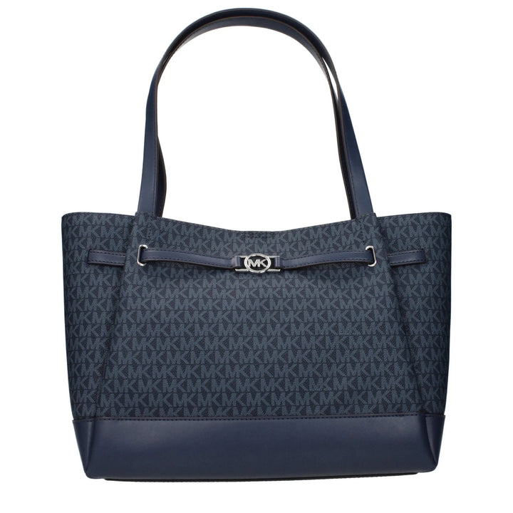 Blue Fabric Shoulder Bag Michael Kors