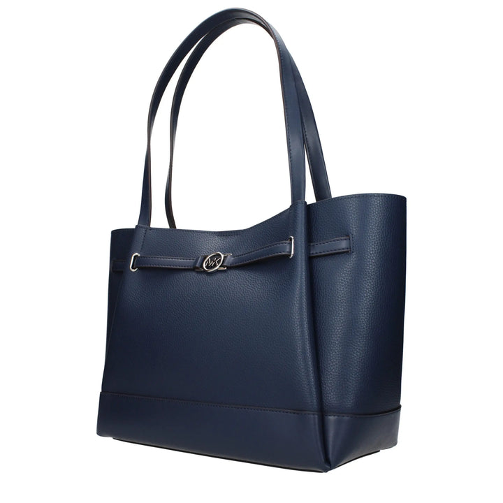 Blue Leather Shoulder Bag Michael Kors
