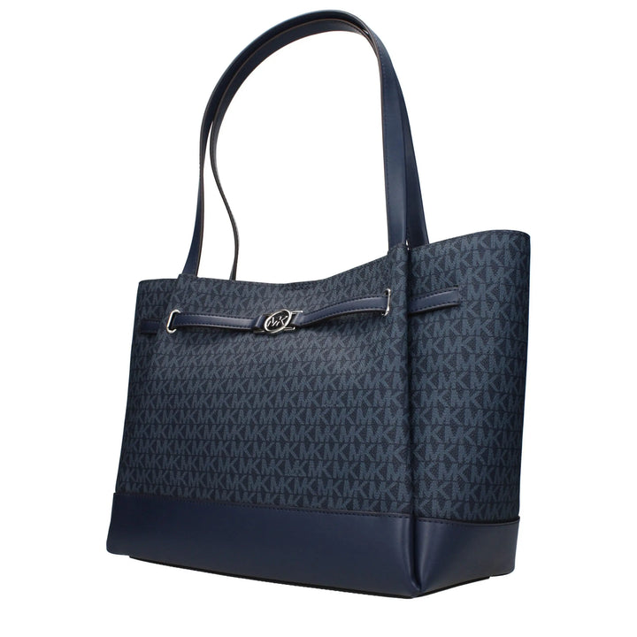 Blue Fabric Shoulder Bag Michael Kors