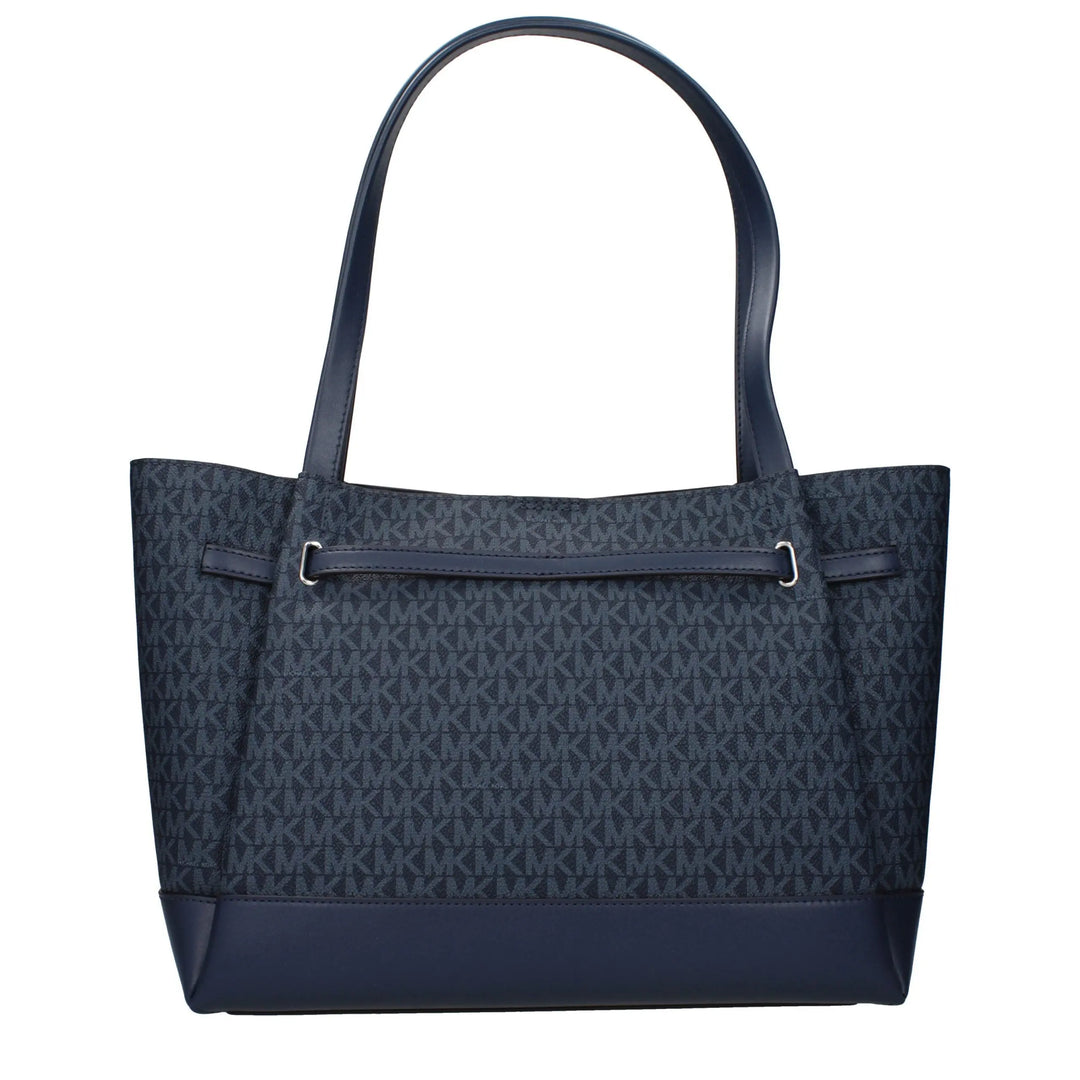 Blue Fabric Shoulder Bag Michael Kors