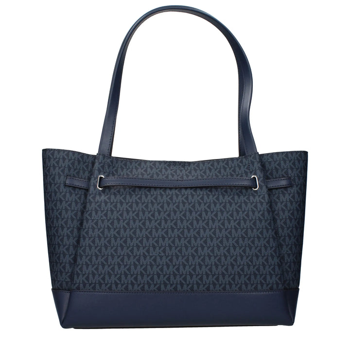 Blue Fabric Shoulder Bag Michael Kors