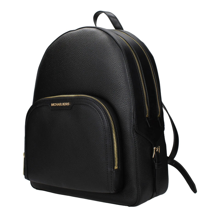 Black Leather Backpack Michael Kors