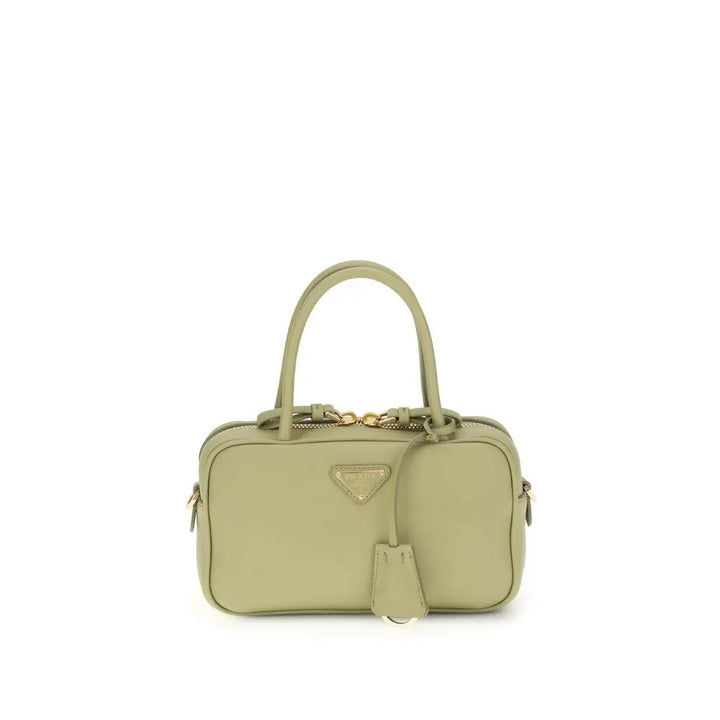 Bicolor Calf Leather Bos Taurus Handbag Prada