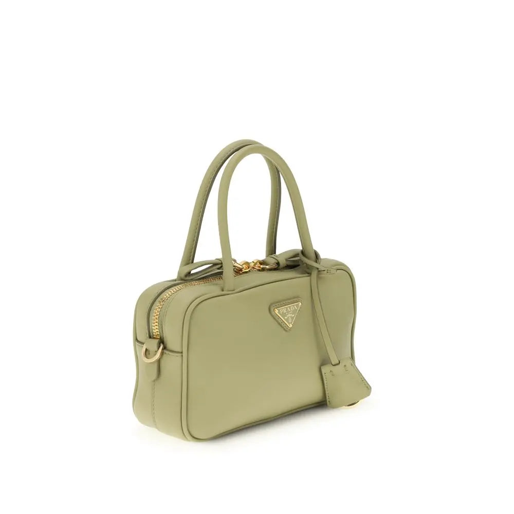 Bicolor Calf Leather Bos Taurus Handbag Prada