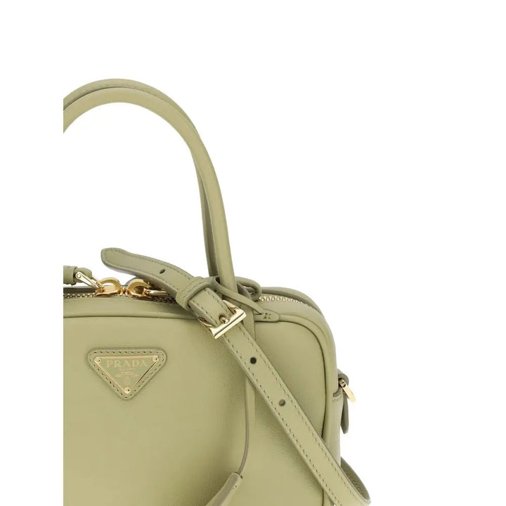 Bicolor Calf Leather Bos Taurus Handbag Prada